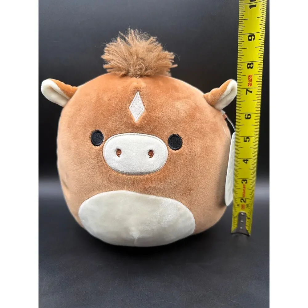RARE HTF Squishmallows Philip Horse 8” Brown Kellytoy Plush Original Hang Tag